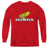 Image for Honda Youth Long Sleeve T-Shirt - Yellow Wing Logo