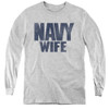 Image for U.S. Navy Youth Long Sleeve T-Shirt - Wife