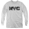 Image for New York City Youth Long Sleeve T-Shirt - MAP Fill