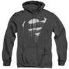 Image for Superman Heather Hoodie - Dripping Shield