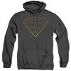 Image for Superman Heather Hoodie - Flame Outlined Logo