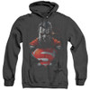 Image for Superman Heather Hoodie - Heat Vision Charged