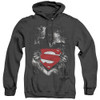 Image for Superman Heather Hoodie - Darkest Hour