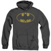 Image for Batman Heather Hoodie - Washed Bat Logo