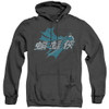 Image for Batman Heather Hoodie - Chinese Bat