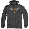 Image for Batman Heather Hoodie - Bat Wings Logo