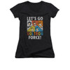 Voltron Girls V Neck T-Shirt - Let's Go