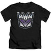 Image for Transformers Kids T-Shirt - Decepticon Airbrush Logo