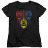 Image for Power Rangers Woman's T-Shirt - Beast Morphers Red Yellow Blue