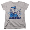 Image for Monopoly Woman's T-Shirt - Busted