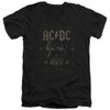 Image for AC/DC V Neck T-Shirt - Rock Label