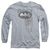Image for Batman Long Sleeve T-Shirt - Rivited Metal Logo