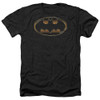 Image for Batman Heather T-Shirt - Black & Gold Embossed