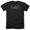 Image for Batman Heather T-Shirt - Arkham Asylum Logo