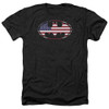 Image for Batman Heather T-Shirt - American Flag Oval