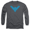 Image for Batman Long Sleeve T-Shirt - Nightwing Symbol Charcoal