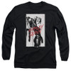 Image for Batman Long Sleeve T-Shirt - Inked Harley Monotone