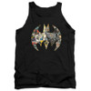 Image for Batman Tank Top - Collage Shield