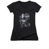 Elvis Girls V Neck T-Shirt - Motorcycle