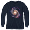 Image for Outer Space Youth Long Sleeve T-Shirt - Galaxy Navy