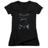 Image for Batman Arkham Origins Girls V Neck T-Shirt - Perched Cat