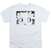 Image for Betty Boop Youth T-Shirt - Close Up