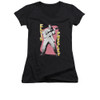 Elvis Girls V Neck T-Shirt - Pink Rock