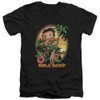 Image for Betty Boop V Neck T-Shirt - Hula Boop II