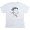 Image for Betty Boop Youth T-Shirt - Vintage Wink