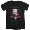 Image for Betty Boop V Neck T-Shirt - Classic Kiss