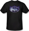 Batman T-Shirt - Cracked Shield Logo