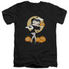 Image for Betty Boop V Neck T-Shirt - Vamp Pumpkins
