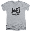 Image for Battlestar Galactica V Neck T-Shirt - Joe's Bar Logo