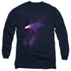 Image for Outer Space Long Sleeve Shirt - Haley's Comet Navy