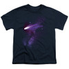 Image for Outer Space Youth T-Shirt - Haley's Comet Navy