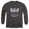 Image for Transformers Long Sleeve T-Shirt - Vintage Decepticon Logo