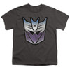 Image for Transformers Youth T-Shirt - Vintage Decepticon Logo