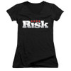 Image for Risk Girls V Neck T-Shirt - Logo