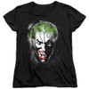 Image for Batman Womans T-Shirt - Joker Face of Madness