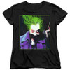 Image for Batman Womans T-Shirt - Joker Arkham Asylum