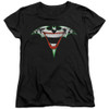 Image for Batman Womans T-Shirt - Joker Bat Logo