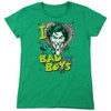 Image for Batman Womans T-Shirt - Joker I Heart Bad Boys