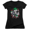 Image for Batman Girls V Neck T-Shirt - Joker Four of a Kind