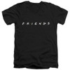 Image for Friends V Neck T-Shirt - Show Logo