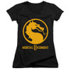 Image for Mortal Kombat XI Girls V Neck T-Shirt - Dragon Logo