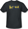 Image Closeup for Batman T-Shirt - Vintage Batman Logo Splatter