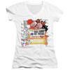 Image for Looney Tunes Girls V Neck T-Shirt - Bugs and His Friends
