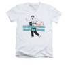 Elvis V-Neck T-Shirt 50 Million Fans Plus 1