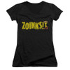 Image for Scooby Doo Girls V Neck T-Shirt - Zoinks