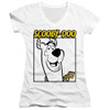 Image for Scooby Doo Girls V Neck T-Shirt - Scooby Square